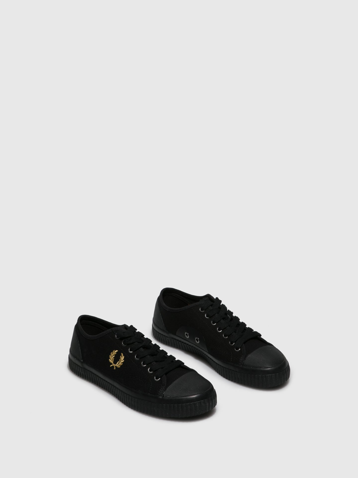 Fred Perry Ténis com Atacadores em Preto